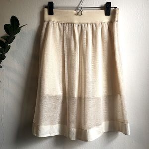 Vivienne Tam off white layered skirt. New. Size Sm